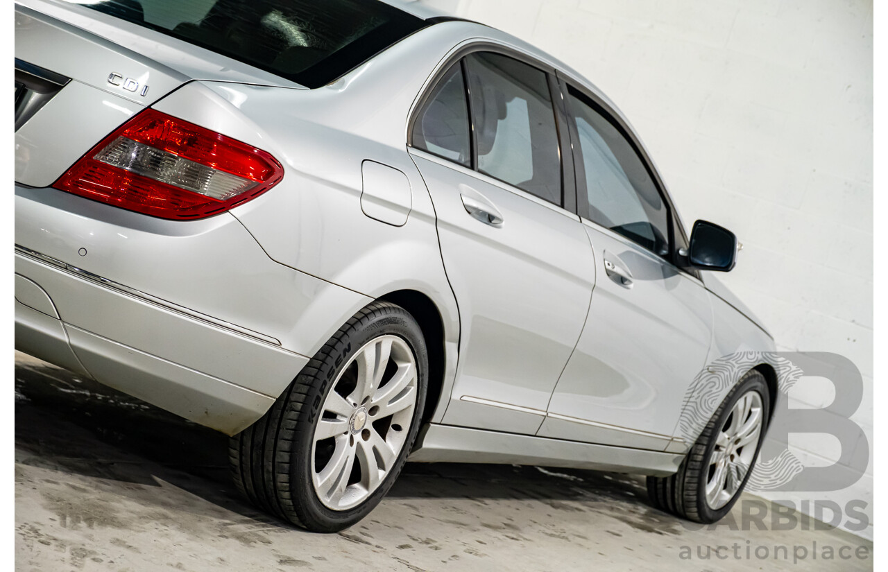 3/2008 Mercedes Benz C220 CDI Classic W204 4d Sedan Iridium Silver Metallic Turbo Diesel 2.1L