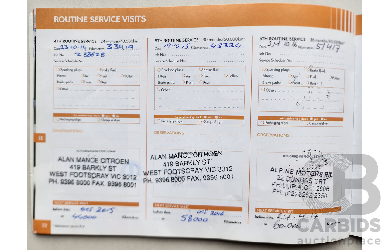 09/2010 Citroen C4 HDi FWD MY09 5D Hatchback Silver 1.6L