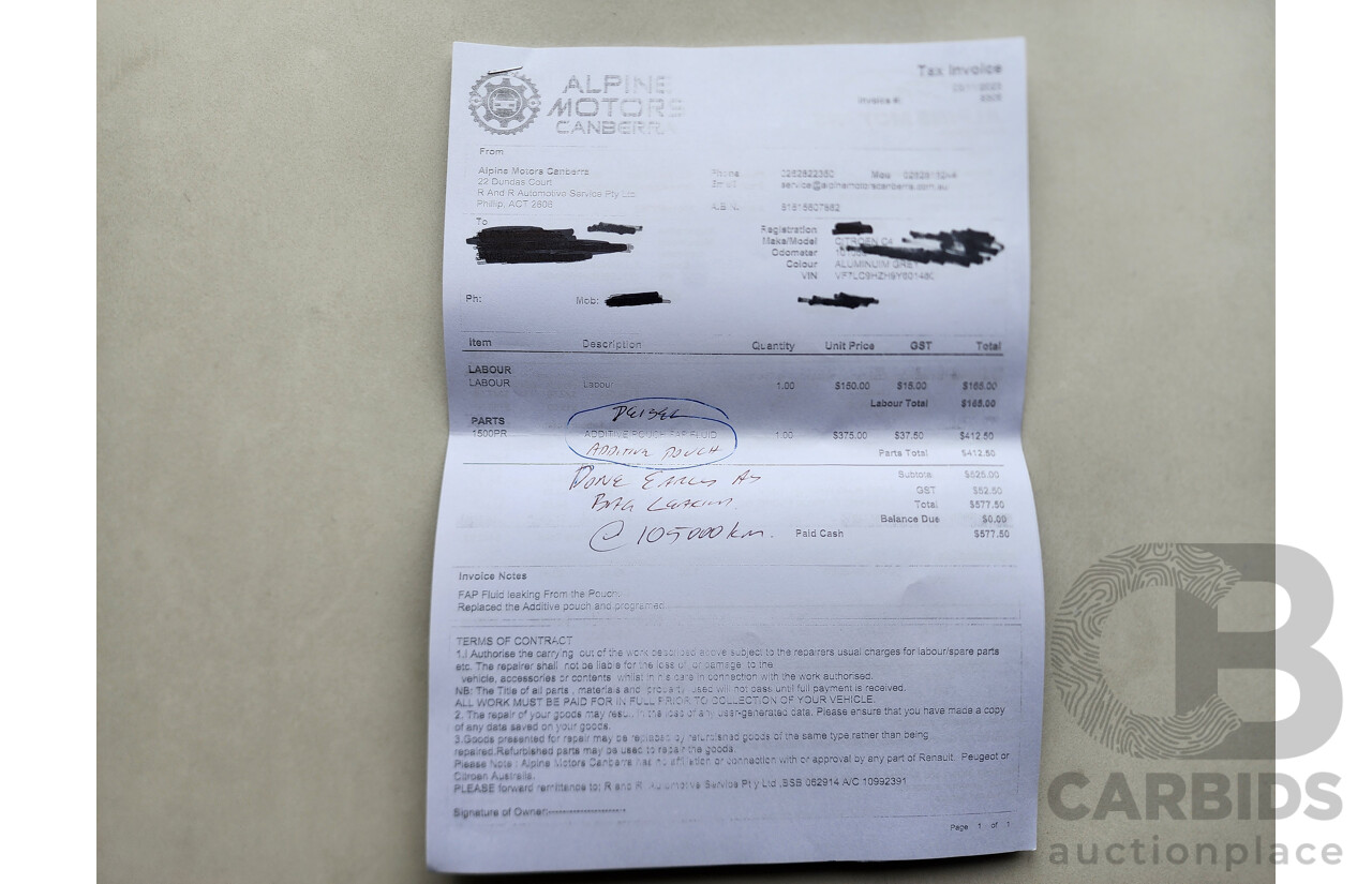 09/2010 Citroen C4 HDi FWD MY09 5D Hatchback Silver 1.6L