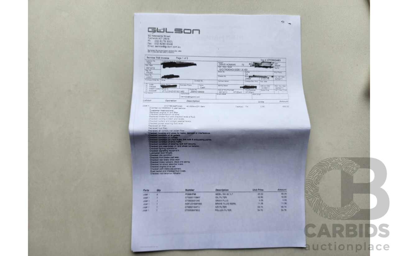 09/2010 Citroen C4 HDi FWD MY09 5D Hatchback Silver 1.6L