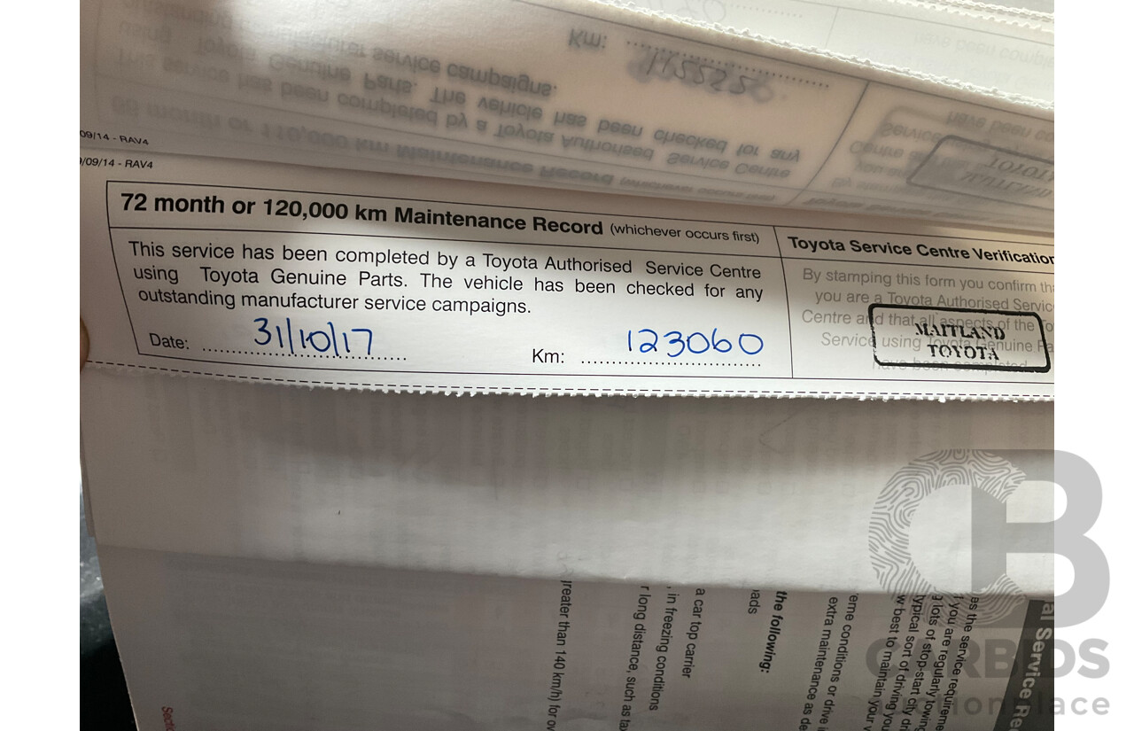 12/2014 Toyota Rav4 GX (4x4) ALA49R 4d Wagon Metallic Grey Turbo Diesel 2.2L