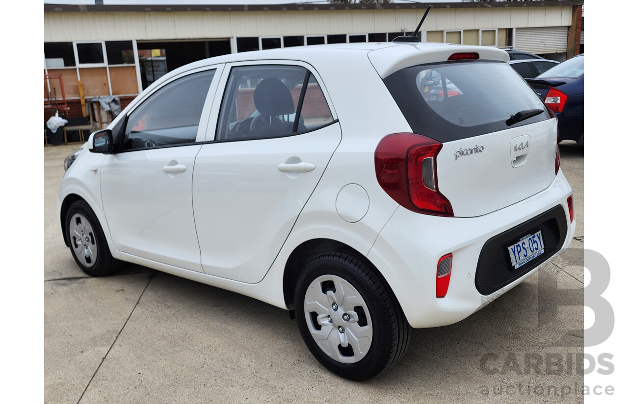 08/2021 Kia Picanto S (PE) FWD JA MY21 5D Hatchback White 1.2L