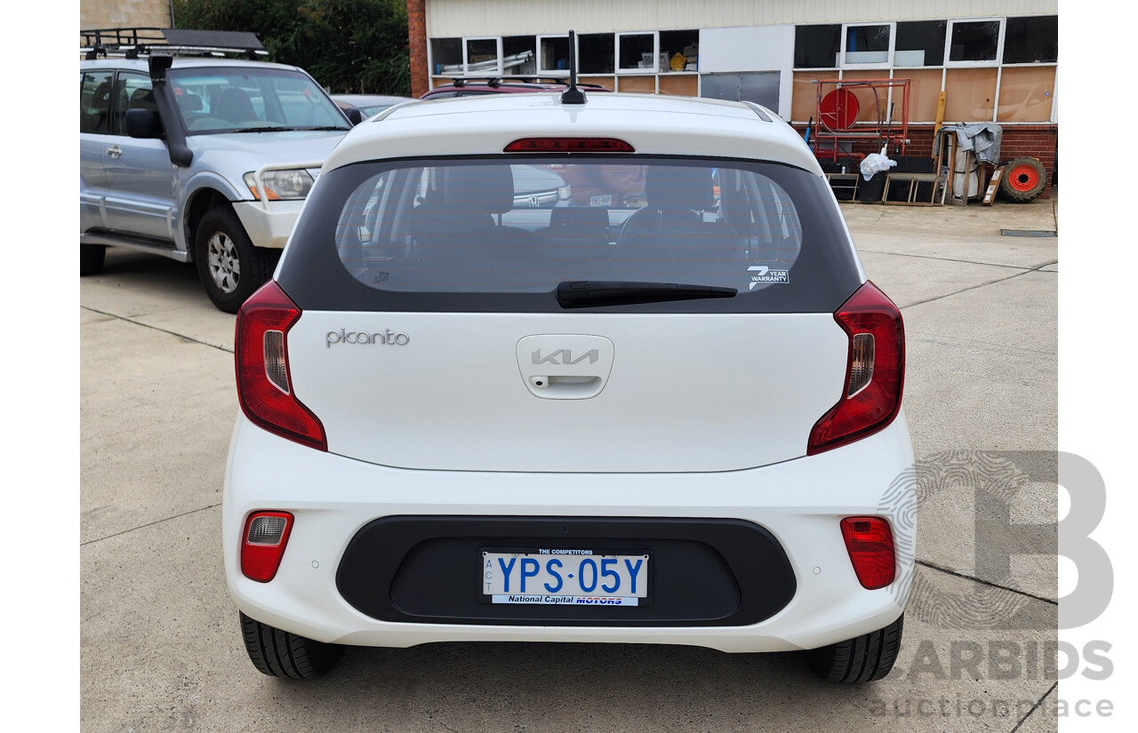 08/2021 Kia Picanto S (PE) FWD JA MY21 5D Hatchback White 1.2L
