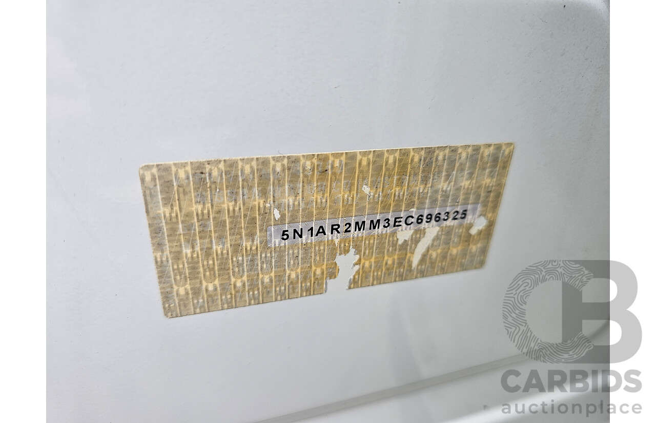 7/2014 Nissan Pathfinder ST (4x4) R52 4d Wagon White 3.5L