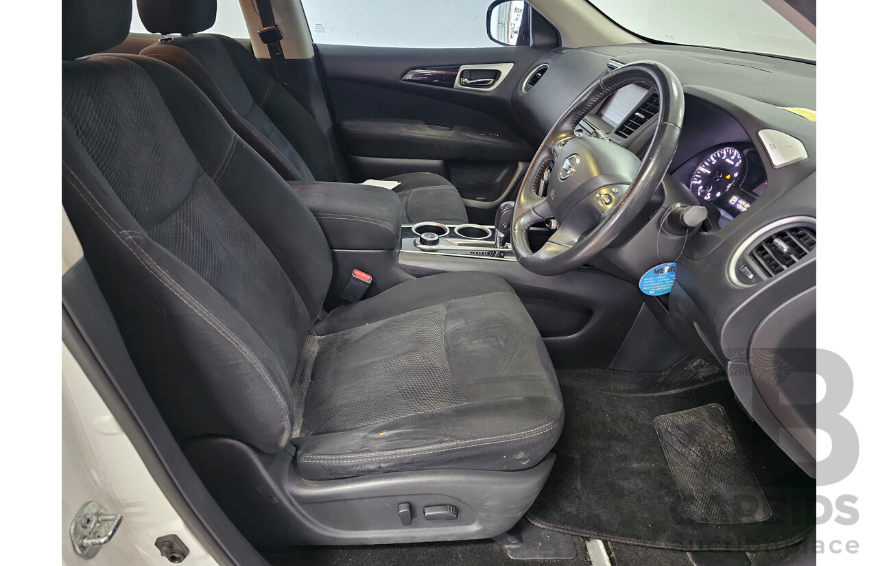 7/2014 Nissan Pathfinder ST (4x4) R52 4d Wagon White 3.5L