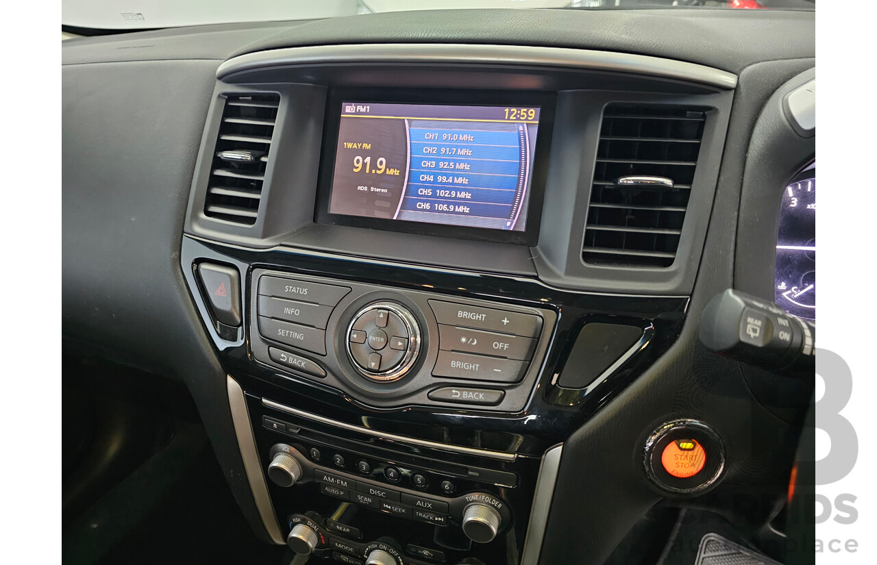 7/2014 Nissan Pathfinder ST (4x4) R52 4d Wagon White 3.5L