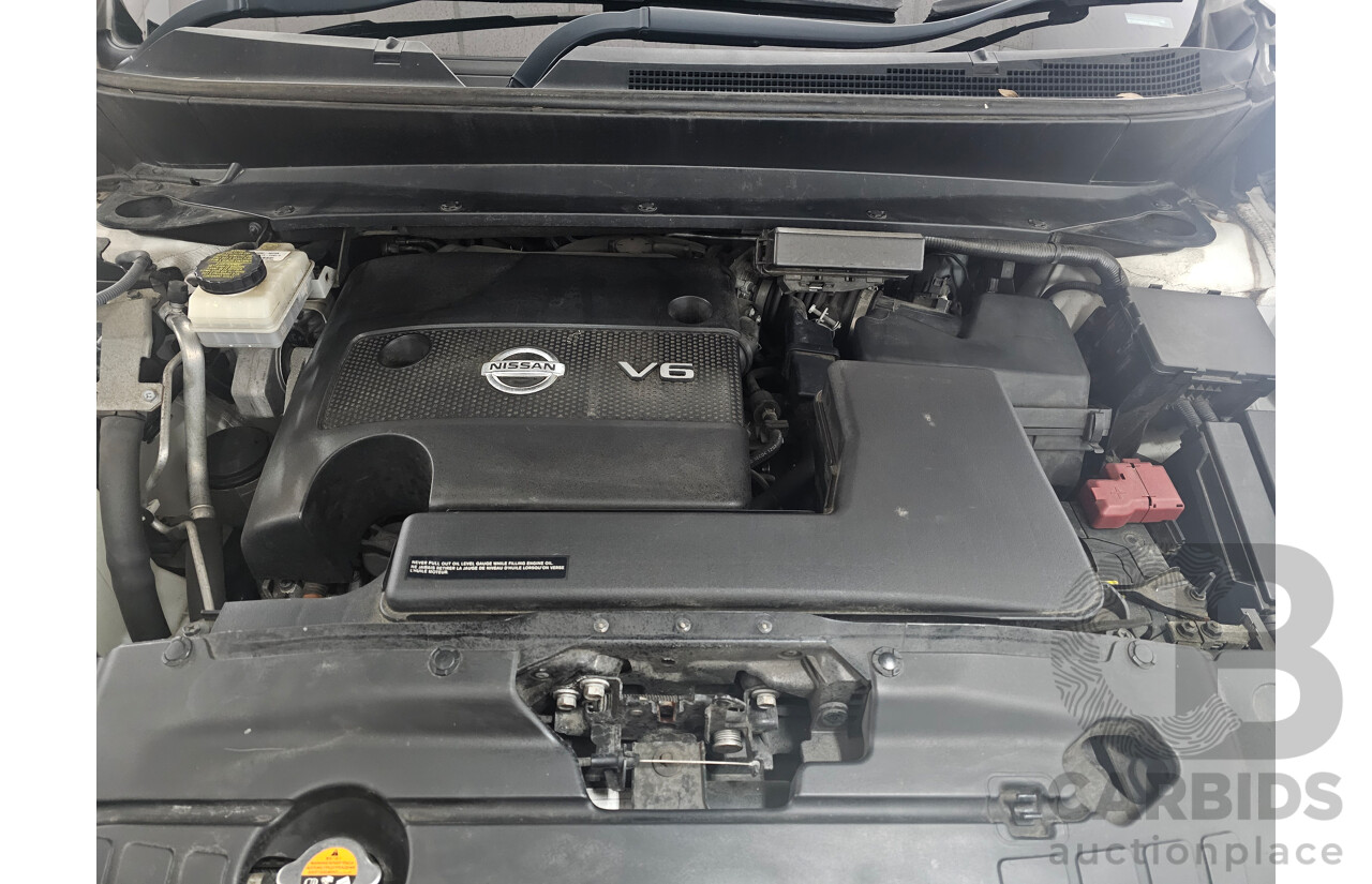 7/2014 Nissan Pathfinder ST (4x4) R52 4d Wagon White 3.5L