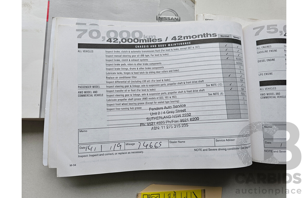 7/2014 Nissan Pathfinder ST (4x4) R52 4d Wagon White 3.5L