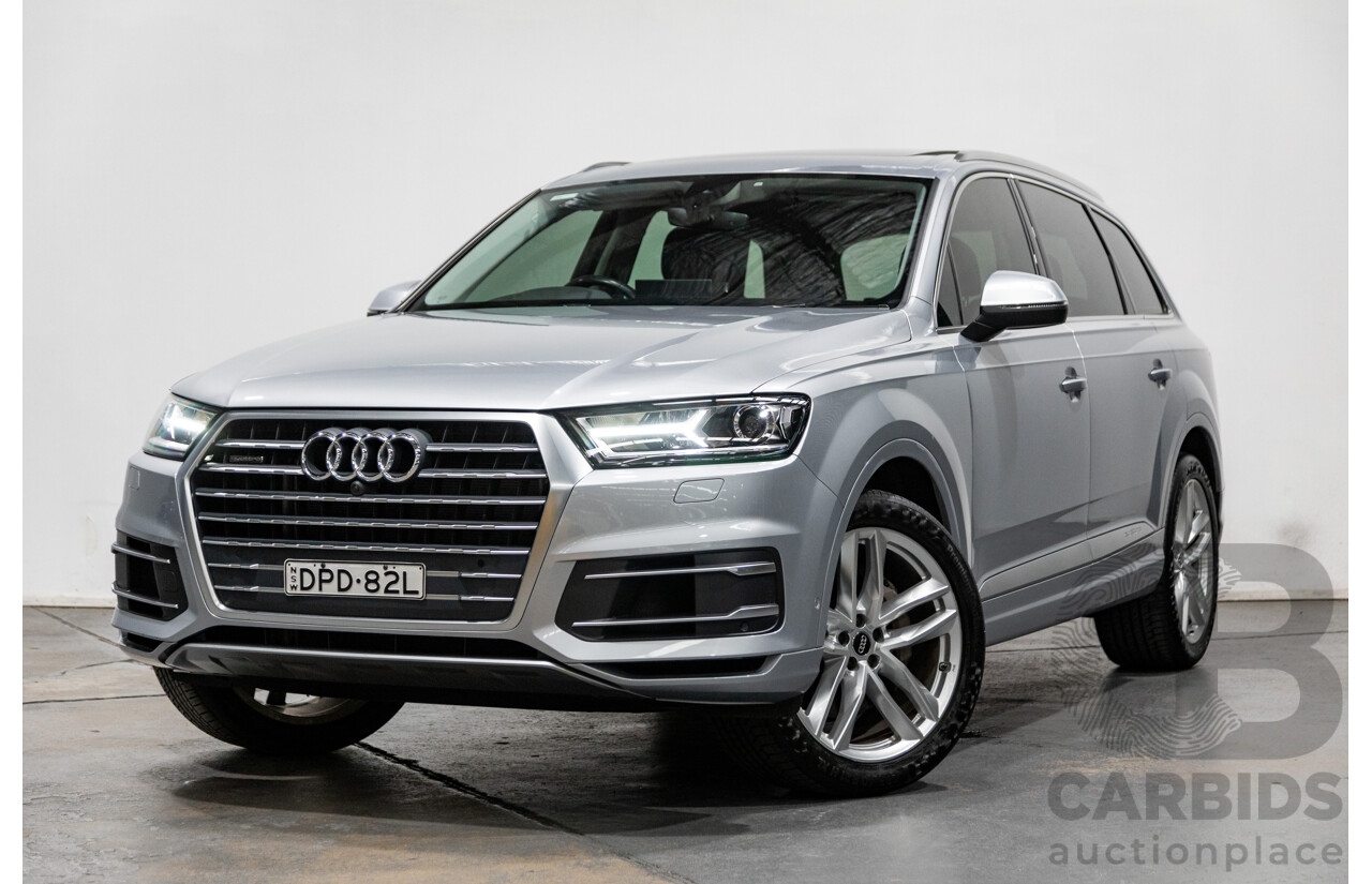 3/2017 Audi Q7 3.0 TDI Quattro (AWD) 4M 4d Wagon Florett Silver Metallic Turbo Diesel V6 3.0L - 7 Seater