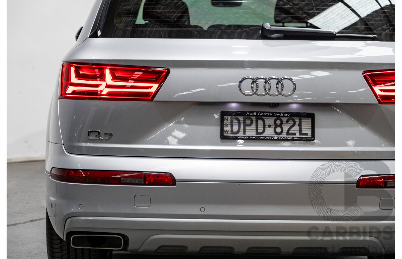 3/2017 Audi Q7 3.0 TDI Quattro (AWD) 4M 4d Wagon Florett Silver Metallic Turbo Diesel V6 3.0L - 7 Seater