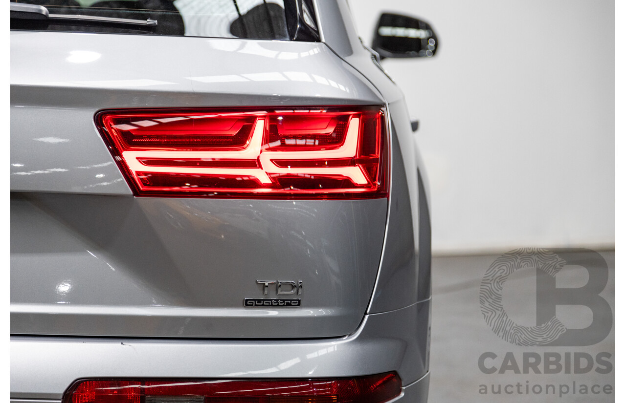 3/2017 Audi Q7 3.0 TDI Quattro (AWD) 4M 4d Wagon Florett Silver Metallic Turbo Diesel V6 3.0L - 7 Seater