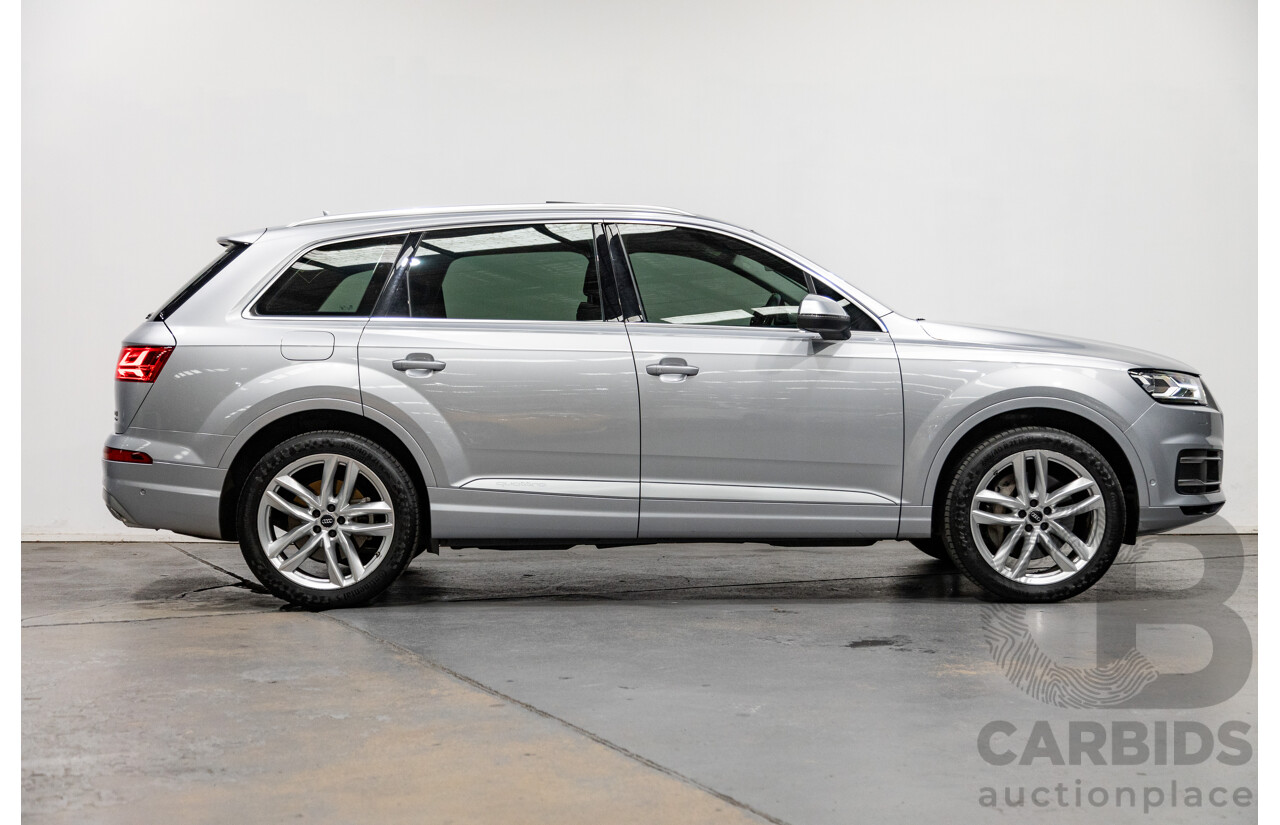 3/2017 Audi Q7 3.0 TDI Quattro (AWD) 4M 4d Wagon Florett Silver Metallic Turbo Diesel V6 3.0L - 7 Seater