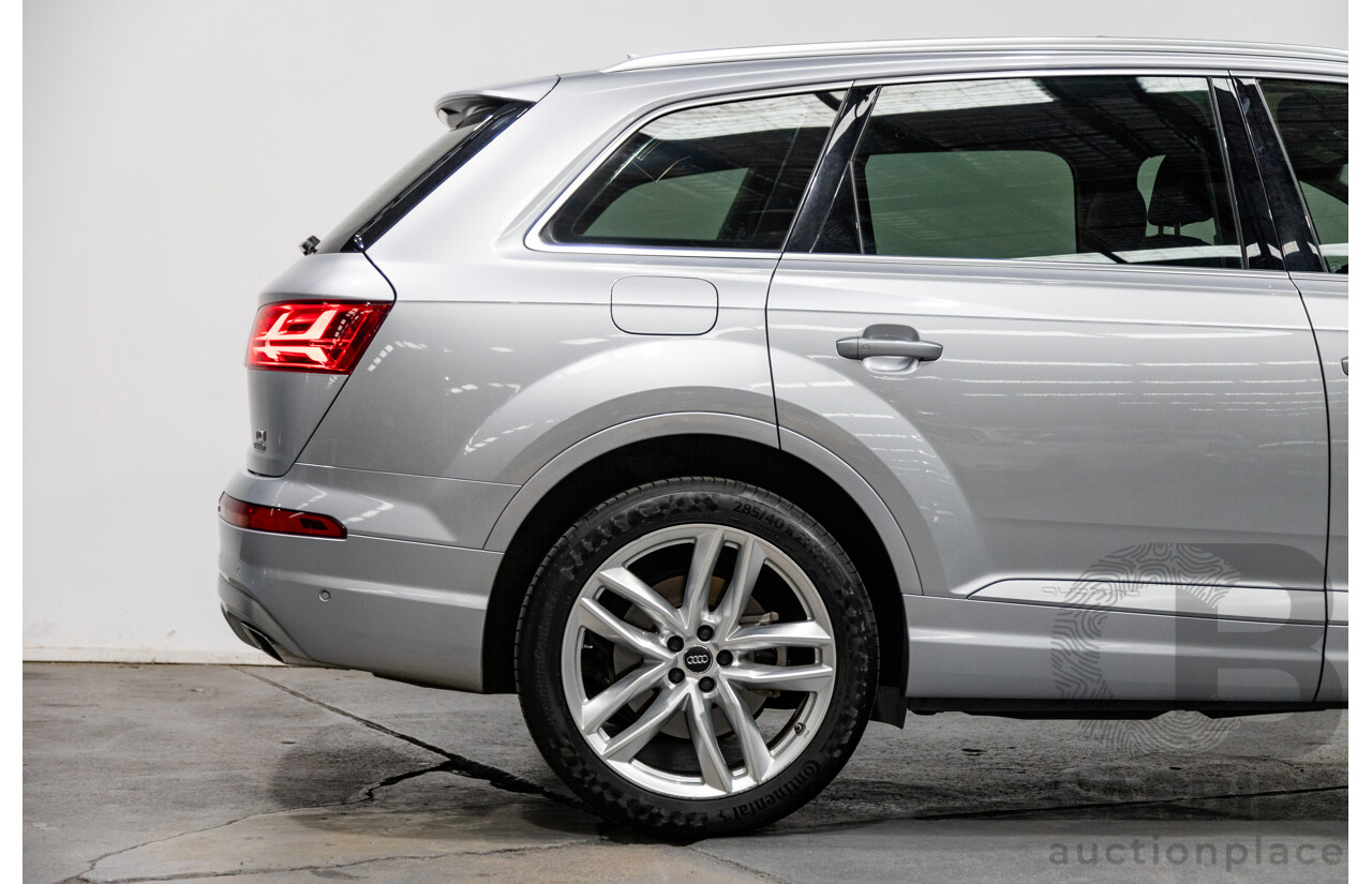 3/2017 Audi Q7 3.0 TDI Quattro (AWD) 4M 4d Wagon Florett Silver Metallic Turbo Diesel V6 3.0L - 7 Seater