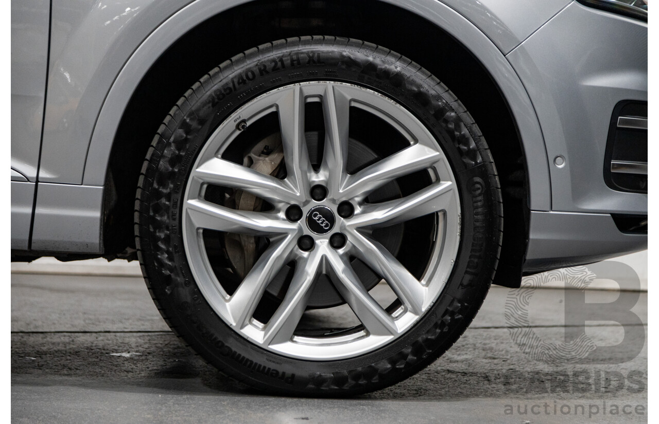 3/2017 Audi Q7 3.0 TDI Quattro (AWD) 4M 4d Wagon Florett Silver Metallic Turbo Diesel V6 3.0L - 7 Seater