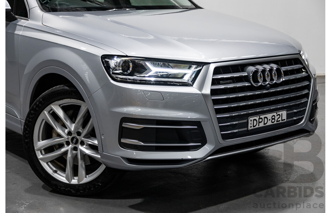 3/2017 Audi Q7 3.0 TDI Quattro (AWD) 4M 4d Wagon Florett Silver Metallic Turbo Diesel V6 3.0L - 7 Seater