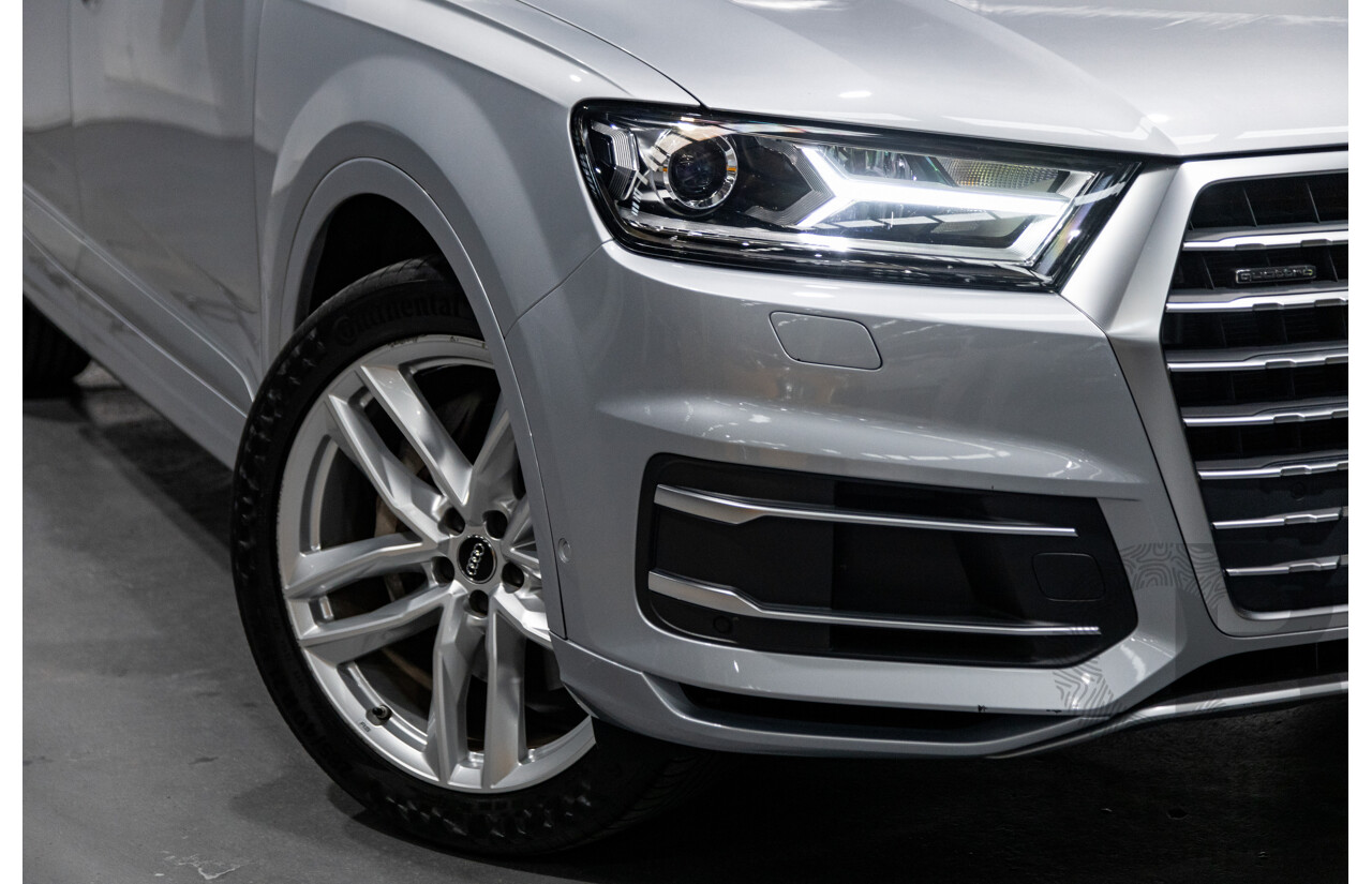 3/2017 Audi Q7 3.0 TDI Quattro (AWD) 4M 4d Wagon Florett Silver Metallic Turbo Diesel V6 3.0L - 7 Seater