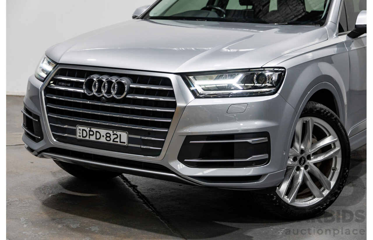 3/2017 Audi Q7 3.0 TDI Quattro (AWD) 4M 4d Wagon Florett Silver Metallic Turbo Diesel V6 3.0L - 7 Seater