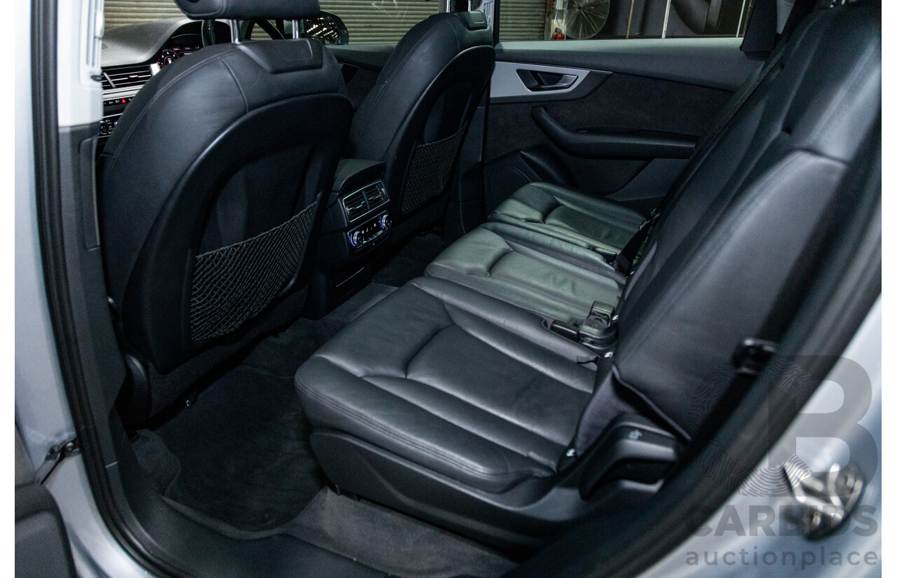 3/2017 Audi Q7 3.0 TDI Quattro (AWD) 4M 4d Wagon Florett Silver Metallic Turbo Diesel V6 3.0L - 7 Seater