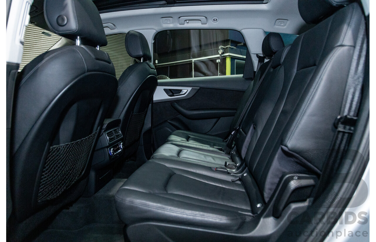 3/2017 Audi Q7 3.0 TDI Quattro (AWD) 4M 4d Wagon Florett Silver Metallic Turbo Diesel V6 3.0L - 7 Seater