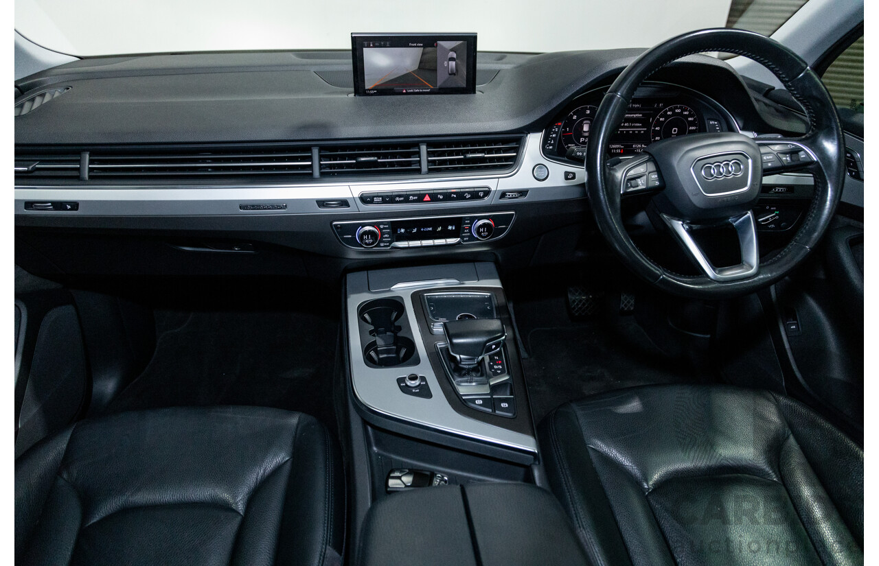 3/2017 Audi Q7 3.0 TDI Quattro (AWD) 4M 4d Wagon Florett Silver Metallic Turbo Diesel V6 3.0L - 7 Seater