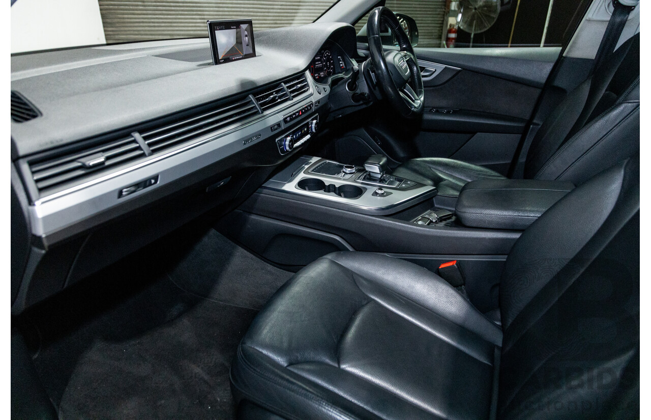 3/2017 Audi Q7 3.0 TDI Quattro (AWD) 4M 4d Wagon Florett Silver Metallic Turbo Diesel V6 3.0L - 7 Seater