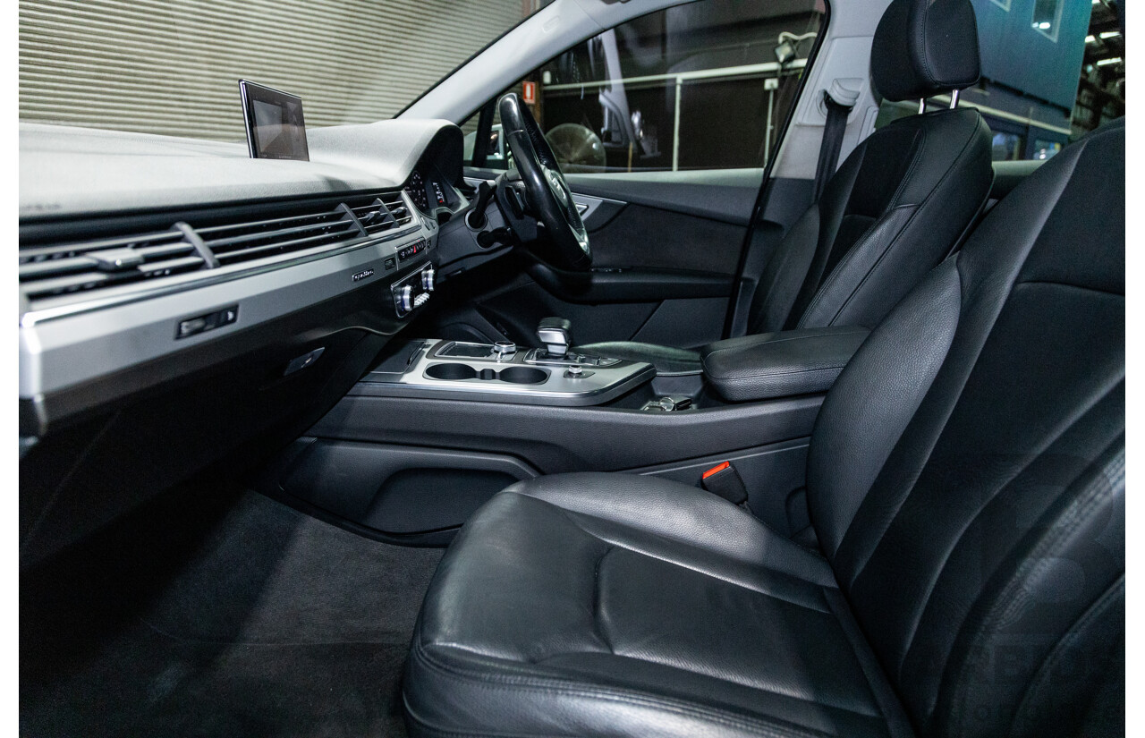 3/2017 Audi Q7 3.0 TDI Quattro (AWD) 4M 4d Wagon Florett Silver Metallic Turbo Diesel V6 3.0L - 7 Seater