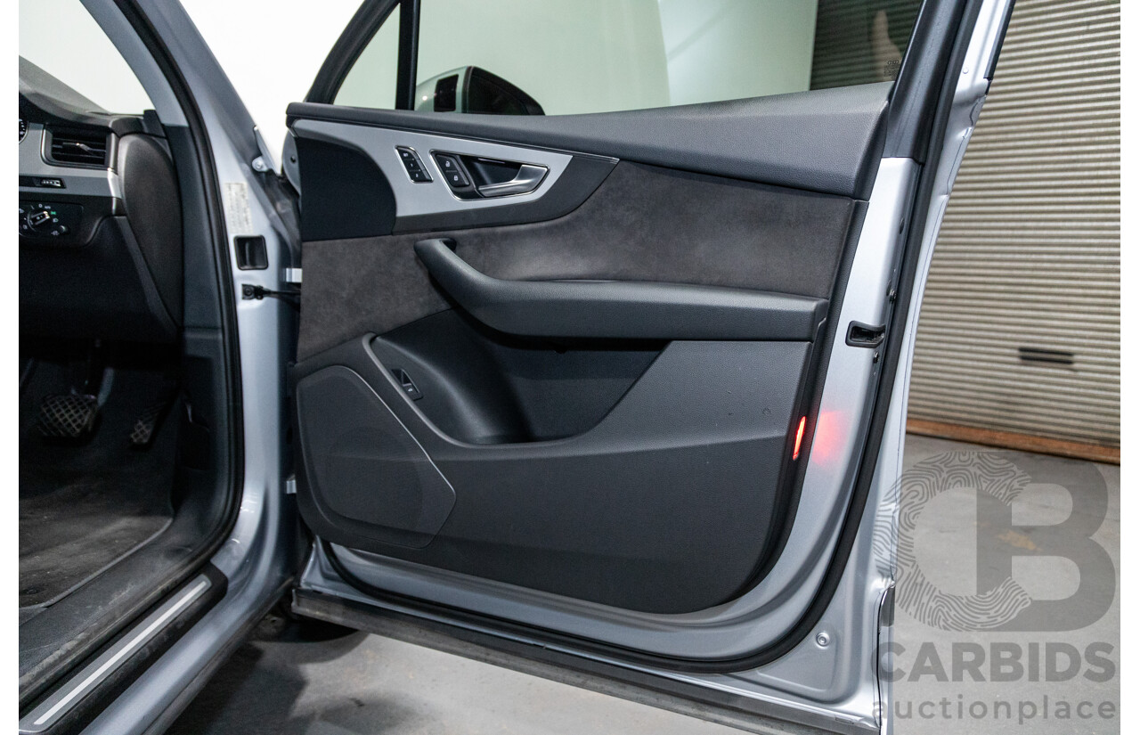 3/2017 Audi Q7 3.0 TDI Quattro (AWD) 4M 4d Wagon Florett Silver Metallic Turbo Diesel V6 3.0L - 7 Seater