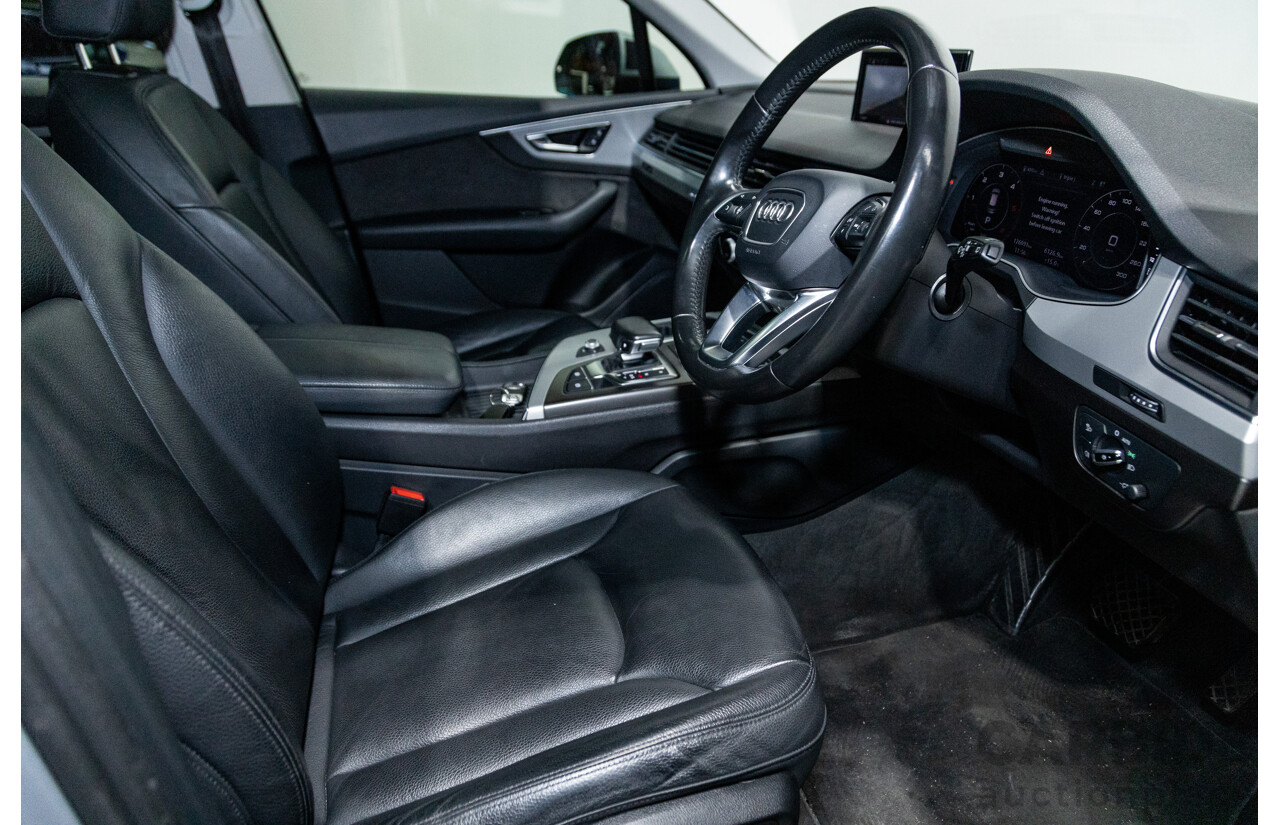 3/2017 Audi Q7 3.0 TDI Quattro (AWD) 4M 4d Wagon Florett Silver Metallic Turbo Diesel V6 3.0L - 7 Seater