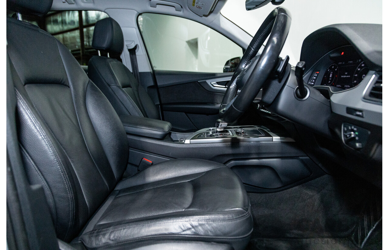 3/2017 Audi Q7 3.0 TDI Quattro (AWD) 4M 4d Wagon Florett Silver Metallic Turbo Diesel V6 3.0L - 7 Seater