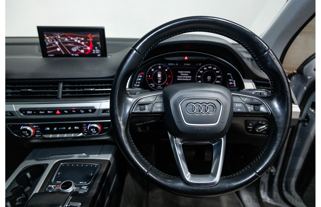 3/2017 Audi Q7 3.0 TDI Quattro (AWD) 4M 4d Wagon Florett Silver Metallic Turbo Diesel V6 3.0L - 7 Seater