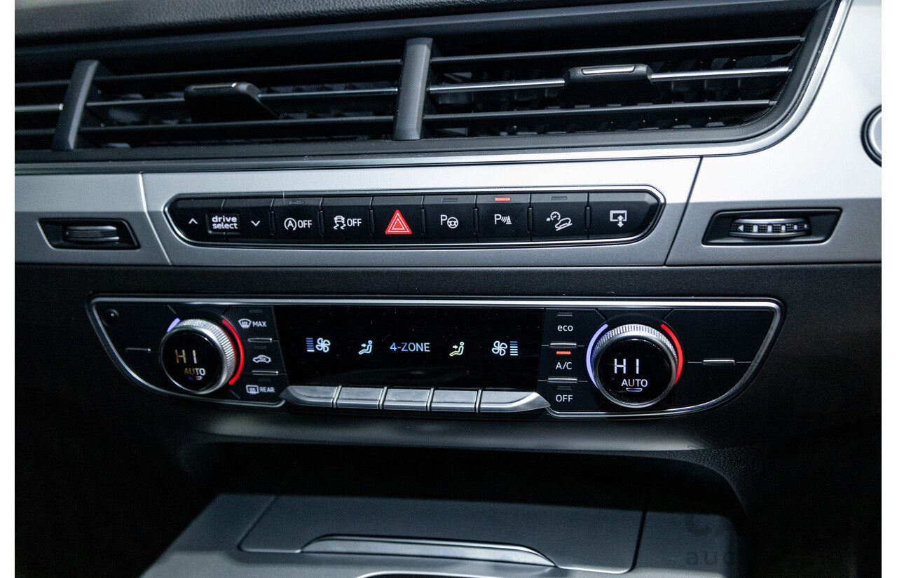 3/2017 Audi Q7 3.0 TDI Quattro (AWD) 4M 4d Wagon Florett Silver Metallic Turbo Diesel V6 3.0L - 7 Seater