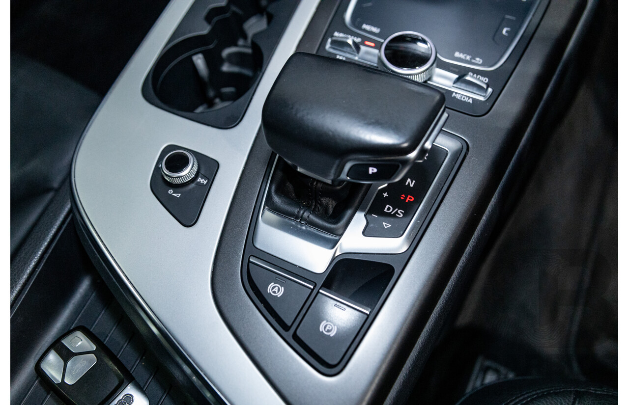 3/2017 Audi Q7 3.0 TDI Quattro (AWD) 4M 4d Wagon Florett Silver Metallic Turbo Diesel V6 3.0L - 7 Seater