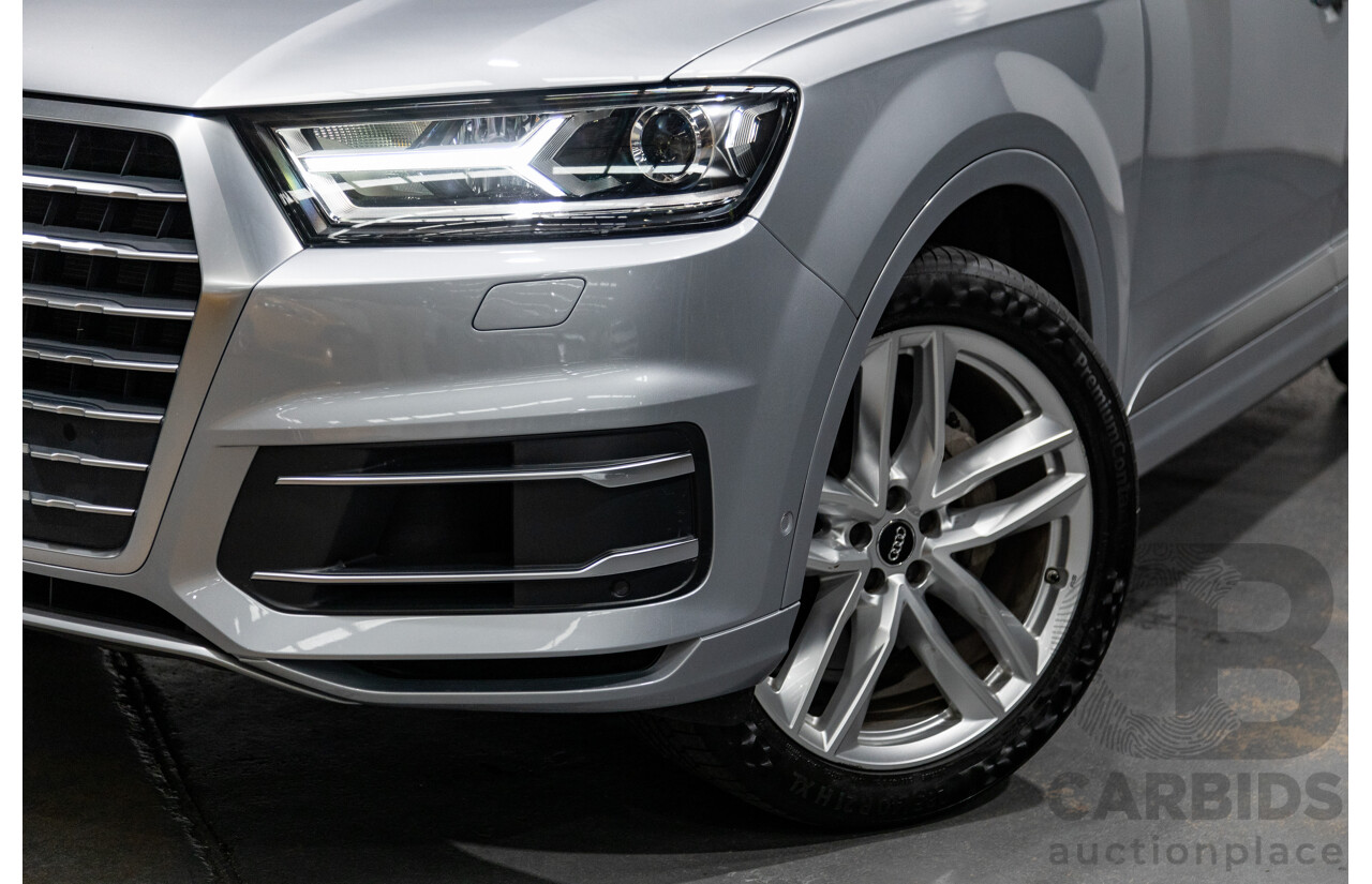 3/2017 Audi Q7 3.0 TDI Quattro (AWD) 4M 4d Wagon Florett Silver Metallic Turbo Diesel V6 3.0L - 7 Seater
