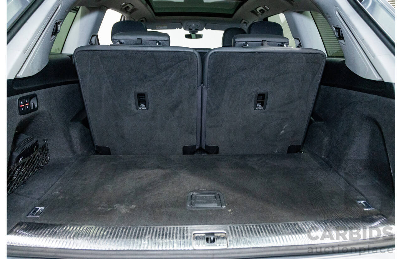 3/2017 Audi Q7 3.0 TDI Quattro (AWD) 4M 4d Wagon Florett Silver Metallic Turbo Diesel V6 3.0L - 7 Seater