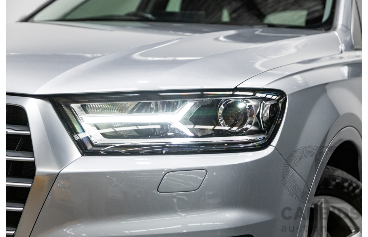 3/2017 Audi Q7 3.0 TDI Quattro (AWD) 4M 4d Wagon Florett Silver Metallic Turbo Diesel V6 3.0L - 7 Seater