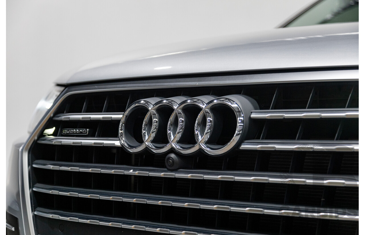 3/2017 Audi Q7 3.0 TDI Quattro (AWD) 4M 4d Wagon Florett Silver Metallic Turbo Diesel V6 3.0L - 7 Seater