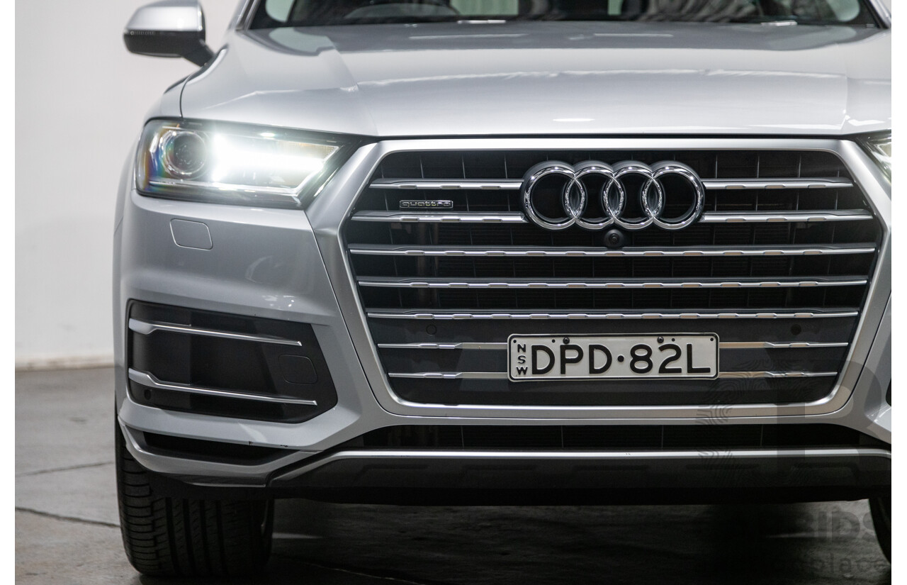 3/2017 Audi Q7 3.0 TDI Quattro (AWD) 4M 4d Wagon Florett Silver Metallic Turbo Diesel V6 3.0L - 7 Seater