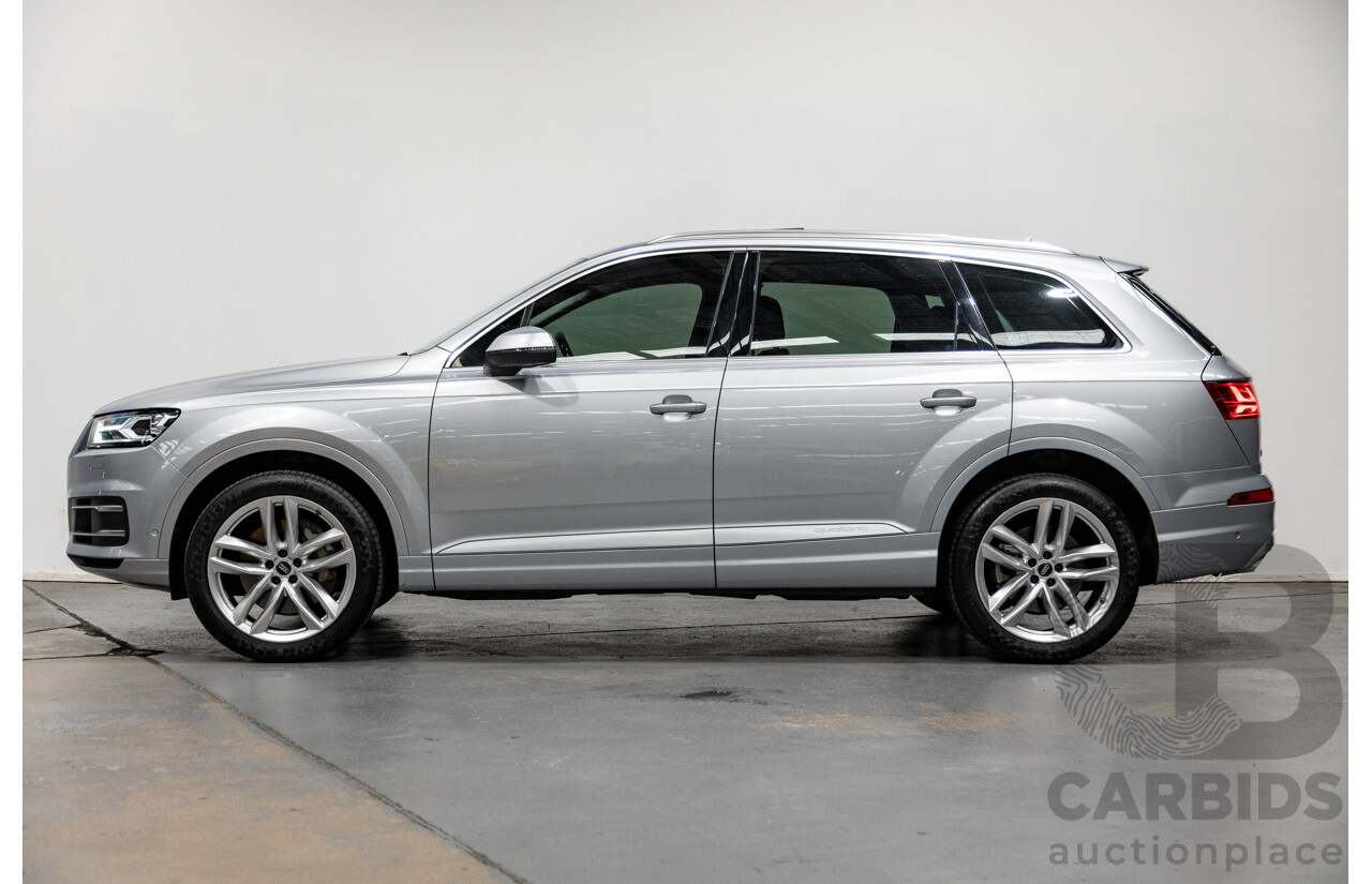 3/2017 Audi Q7 3.0 TDI Quattro (AWD) 4M 4d Wagon Florett Silver Metallic Turbo Diesel V6 3.0L - 7 Seater