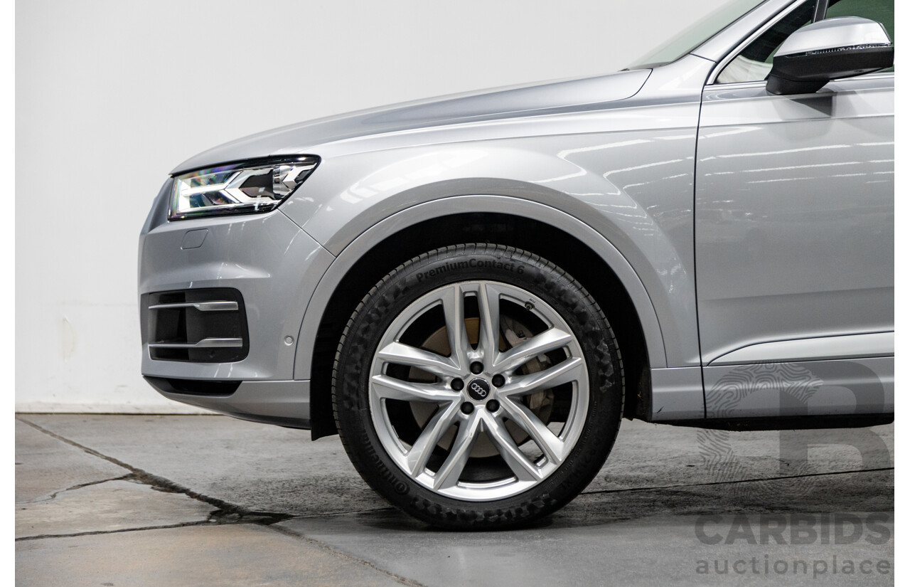 3/2017 Audi Q7 3.0 TDI Quattro (AWD) 4M 4d Wagon Florett Silver Metallic Turbo Diesel V6 3.0L - 7 Seater