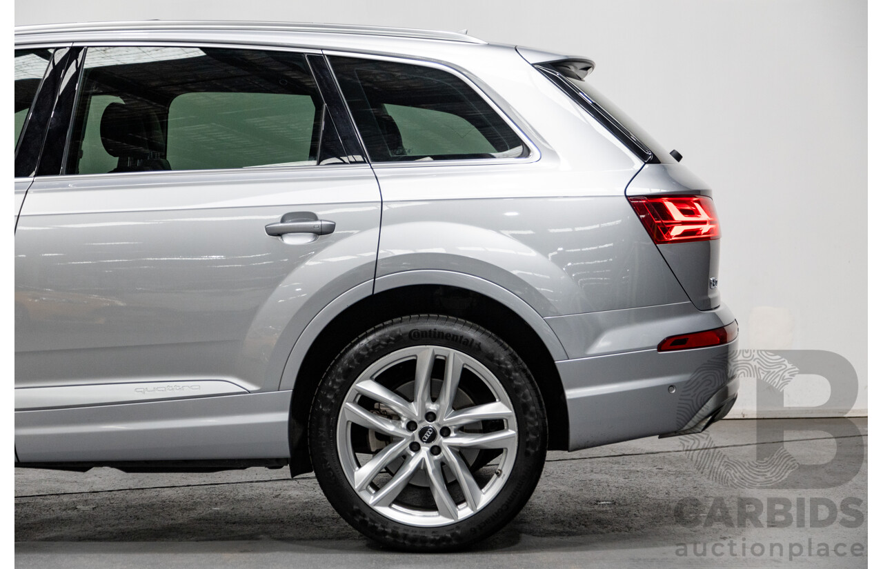 3/2017 Audi Q7 3.0 TDI Quattro (AWD) 4M 4d Wagon Florett Silver Metallic Turbo Diesel V6 3.0L - 7 Seater