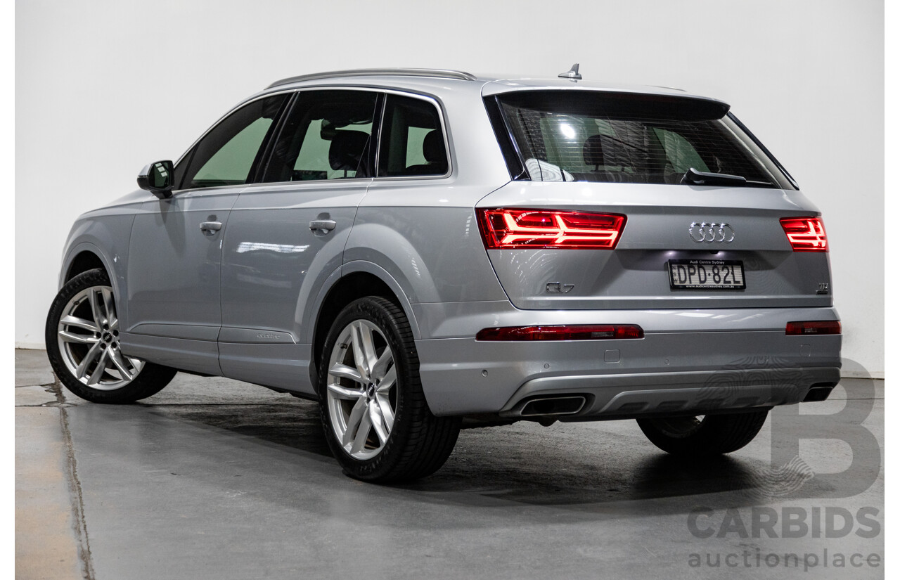 3/2017 Audi Q7 3.0 TDI Quattro (AWD) 4M 4d Wagon Florett Silver Metallic Turbo Diesel V6 3.0L - 7 Seater