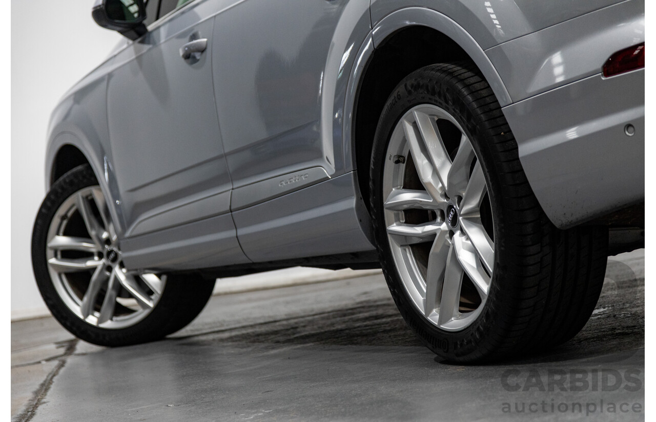 3/2017 Audi Q7 3.0 TDI Quattro (AWD) 4M 4d Wagon Florett Silver Metallic Turbo Diesel V6 3.0L - 7 Seater