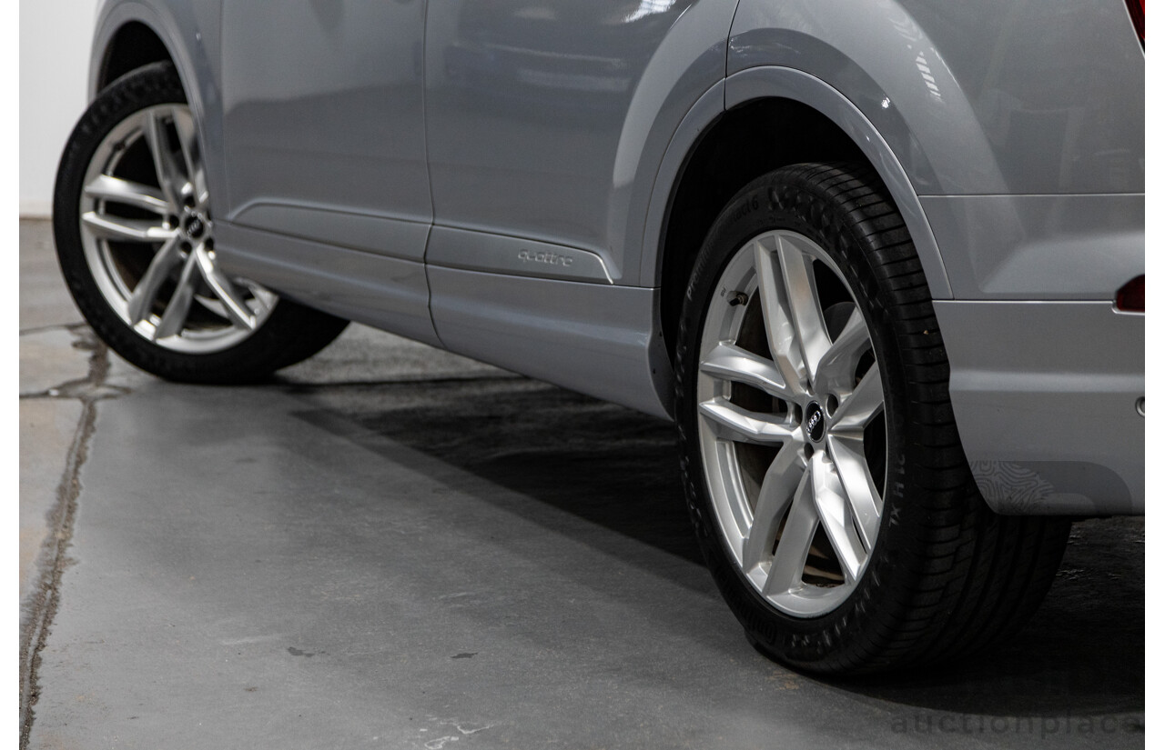 3/2017 Audi Q7 3.0 TDI Quattro (AWD) 4M 4d Wagon Florett Silver Metallic Turbo Diesel V6 3.0L - 7 Seater