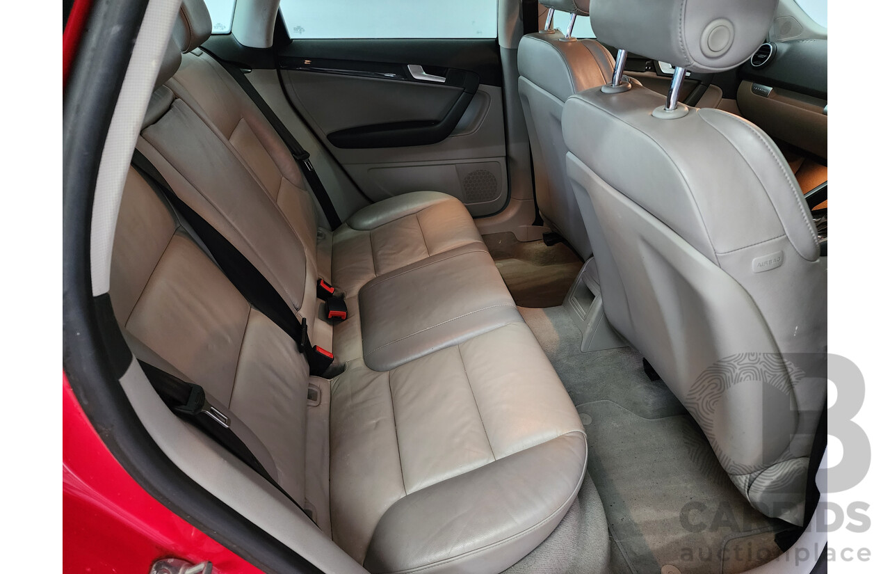 04/2006 Audi A3 SPORTBACK 3.2 QUATTRO AMBITION AWD 8P 5D Hatchback Red 3.2L