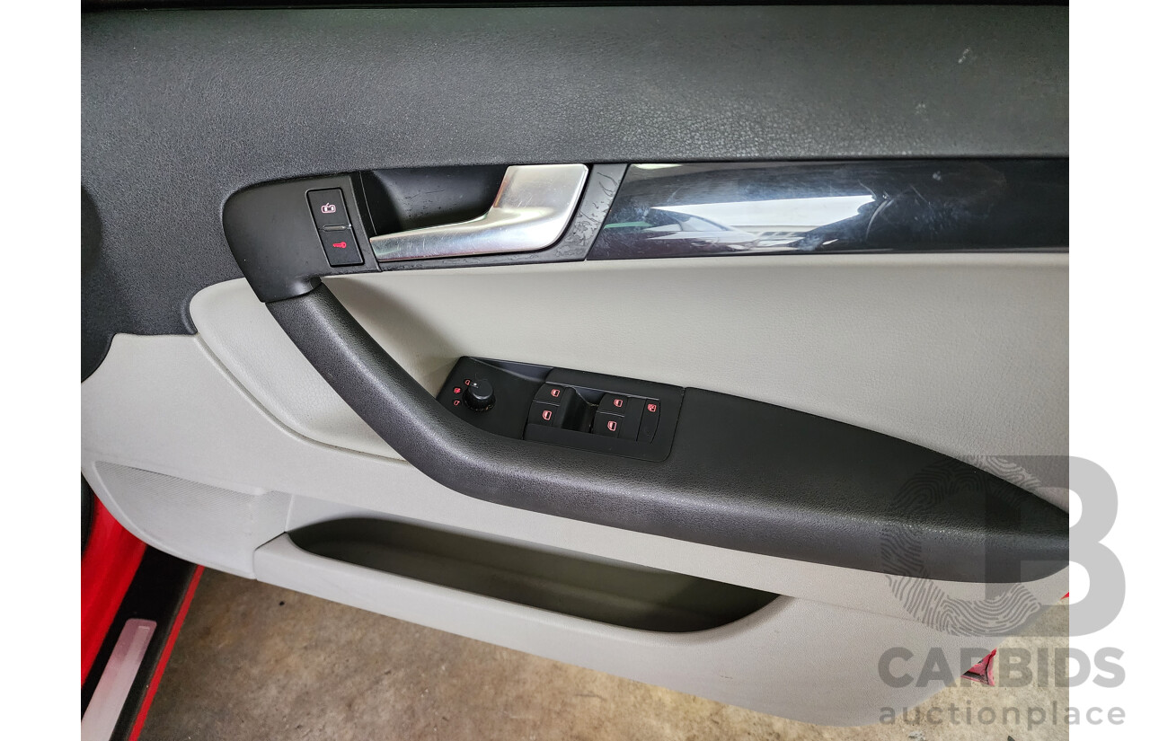 04/2006 Audi A3 SPORTBACK 3.2 QUATTRO AMBITION AWD 8P 5D Hatchback Red 3.2L