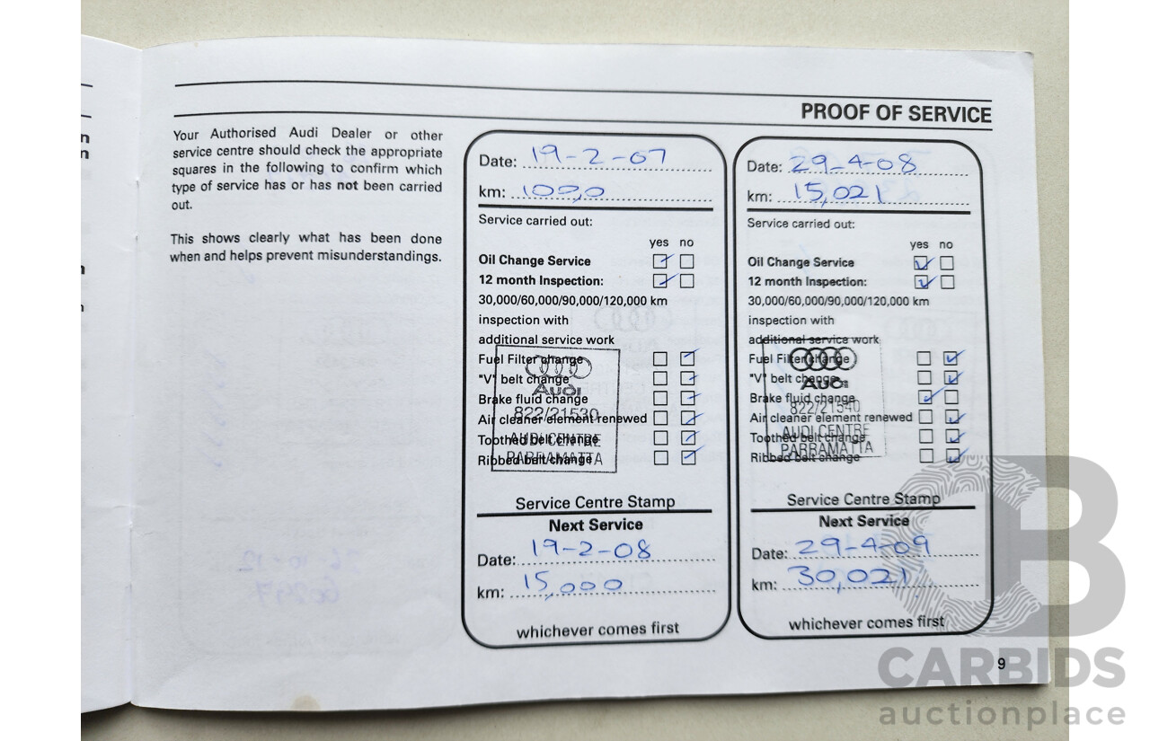 04/2006 Audi A3 SPORTBACK 3.2 QUATTRO AMBITION AWD 8P 5D Hatchback Red 3.2L