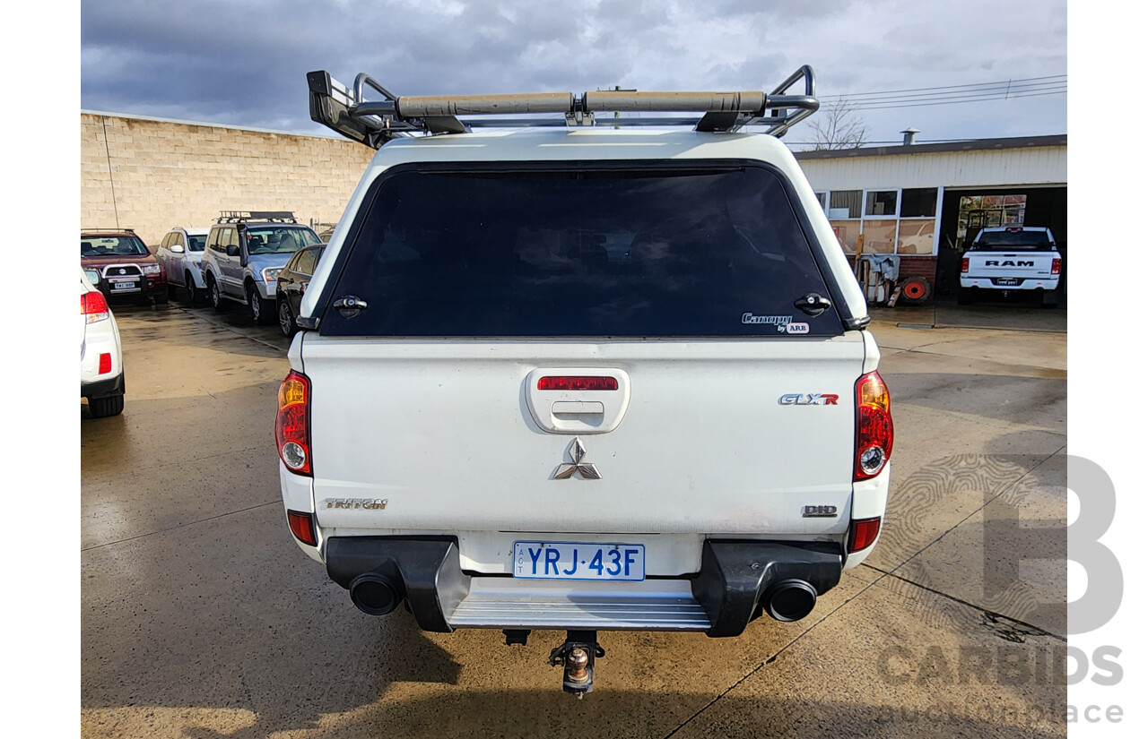 03/2011 Mitsubishi Triton GLX-R (4x4) MN MY11 Double Cab Utility White 2.5L