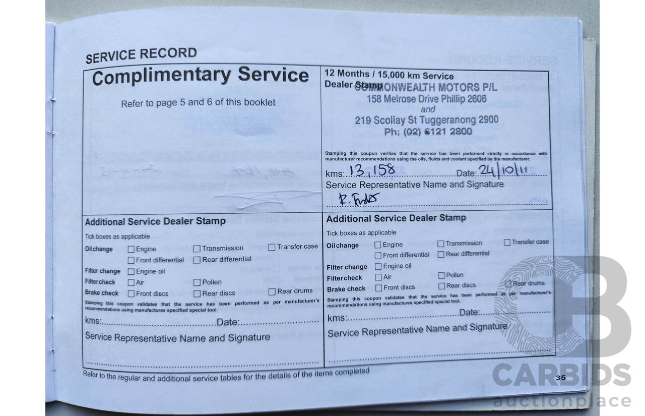 03/2011 Mitsubishi Triton GLX-R (4x4) MN MY11 Double Cab Utility White 2.5L