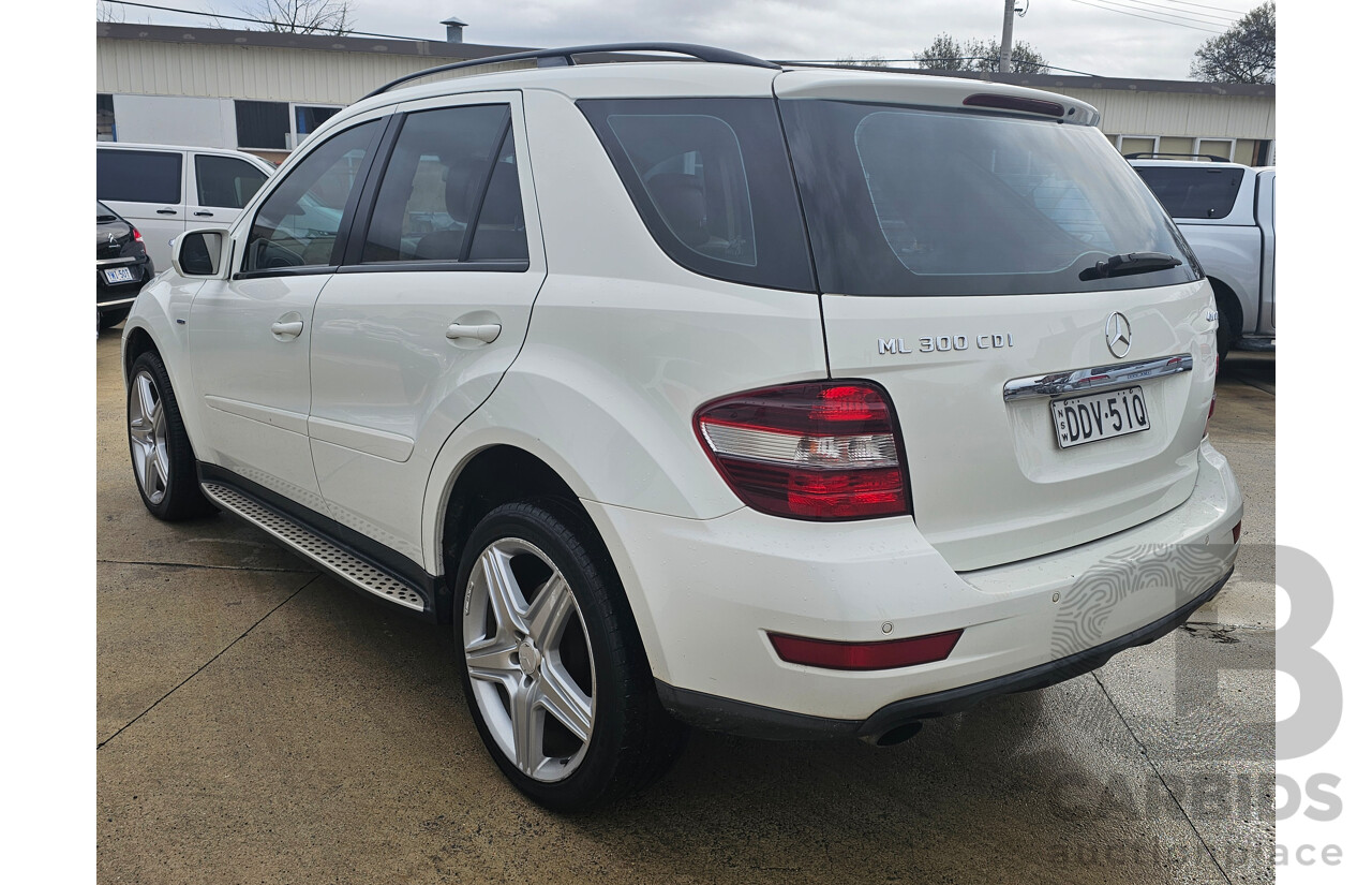 6/2010 Mercedes-Benz ML 300 CDI (4x4) W164 09 UPGRADE 4d Wagon White 3.0L