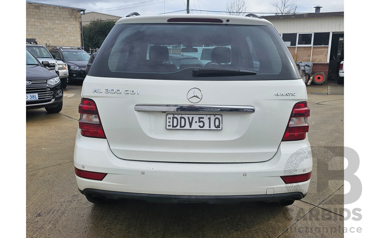 6/2010 Mercedes-Benz ML 300 CDI (4x4) W164 09 UPGRADE 4d Wagon White 3.0L